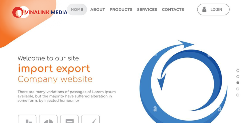 Mẫu Website Nhập Hàng Cho Công Ty Xuất Nhập Khẩu chuyên nghiệp